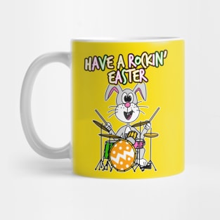 Have A Rockin' Easter Drummer Bunny Playing Drums Mug